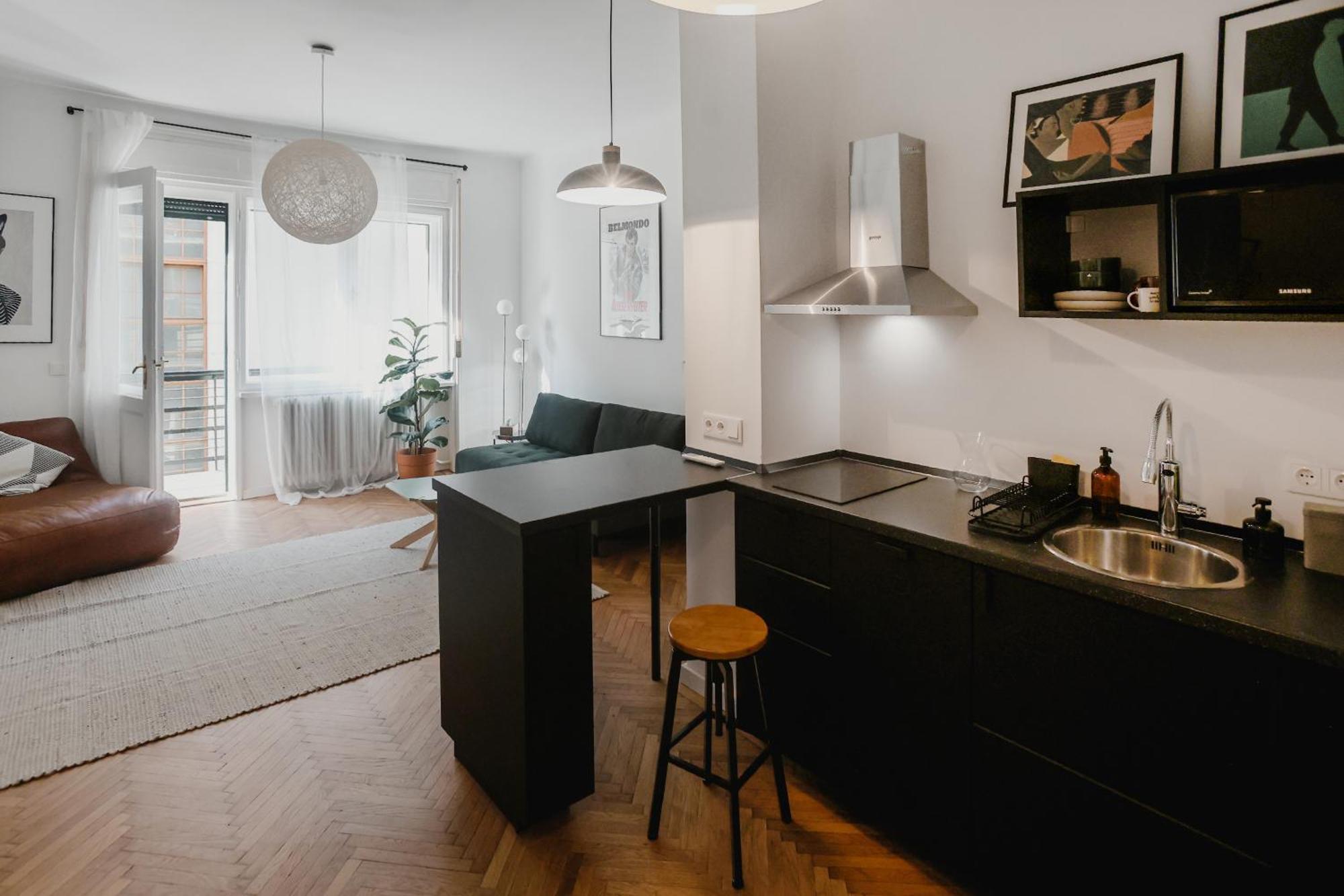New 1bdr Modern Bauhaus Flat *